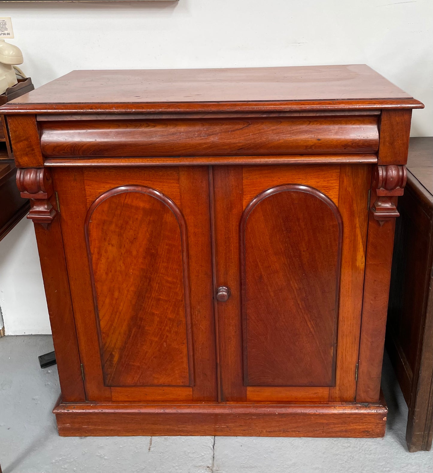 Charming Mahogany Two Door Side Cabinet