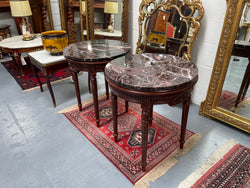 Louis XVI Style Marble Top Round Coffee / Side Table | Antique & Vintage | Moonee Ponds Antiques | Australia Wide Delivery
