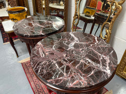 Louis XVI Style Marble Top Round Coffee / Side Table | Antique & Vintage | Moonee Ponds Antiques | Australia Wide Delivery