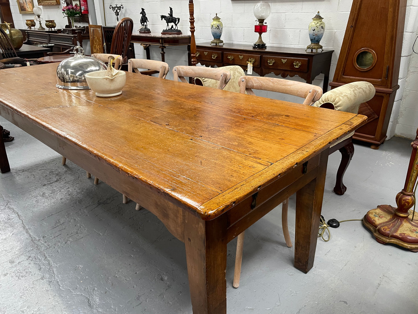 Impressive Early Victorian Pine Dining Table