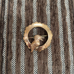 Australian 9ct Gold Kookaburra Brooch