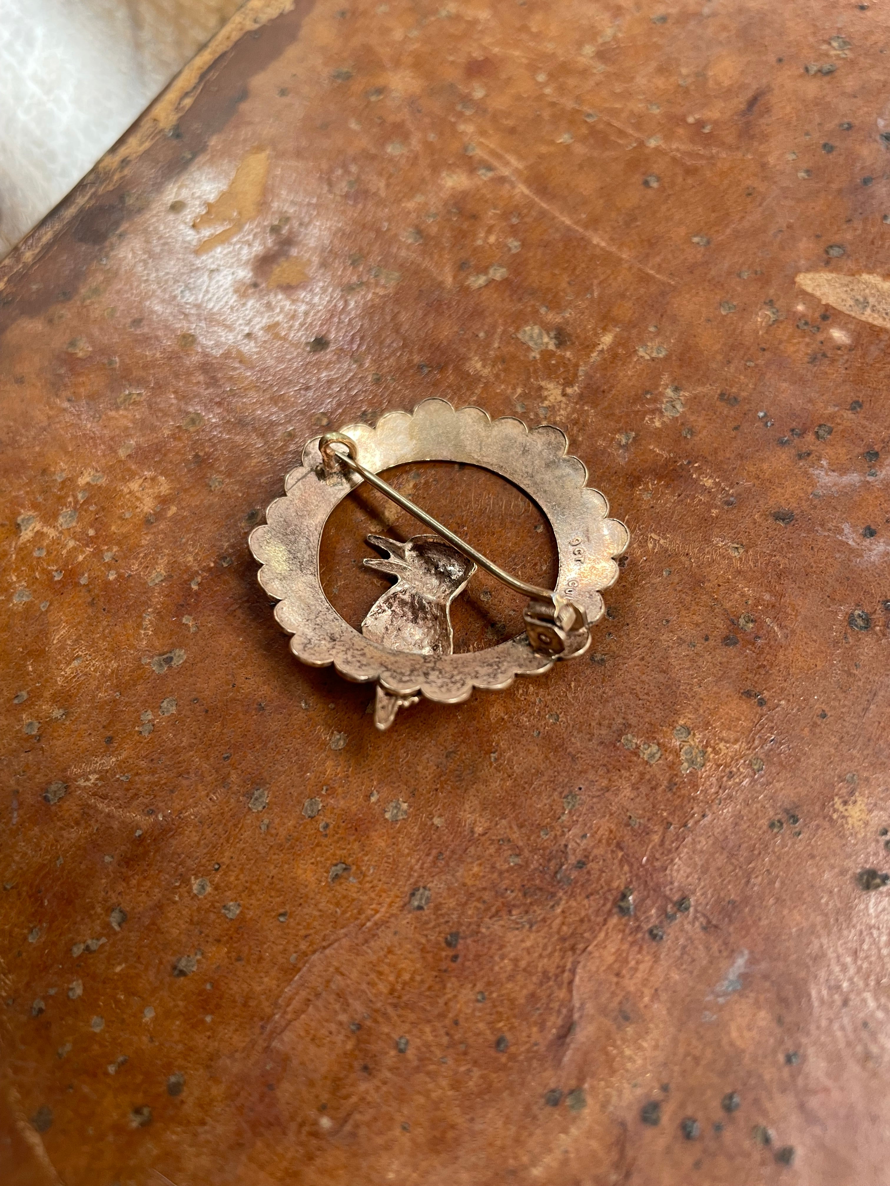Australian 9ct Gold Kookaburra Brooch | Antique & Vintage | Moonee Ponds Antiques | Australia Wide Delivery