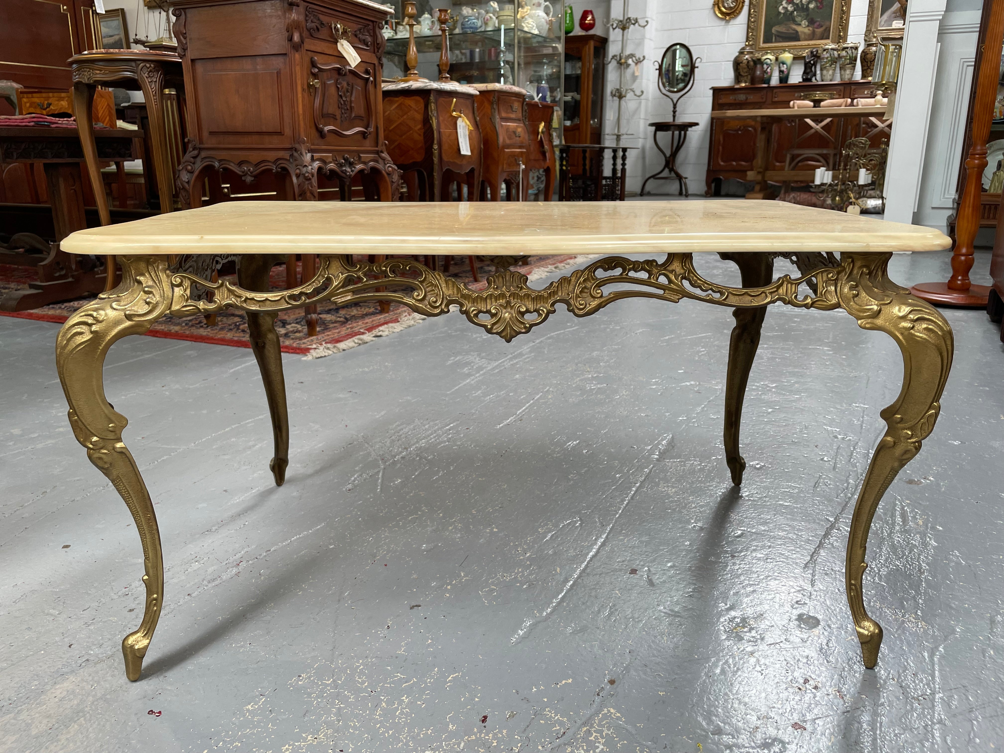 Vintage Italian Gilt Brass Coffee Table | Antique & Vintage | Moonee Ponds Antiques | Australia Wide Delivery