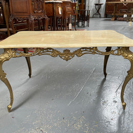 Vintage Italian Gilt Brass Coffee Table