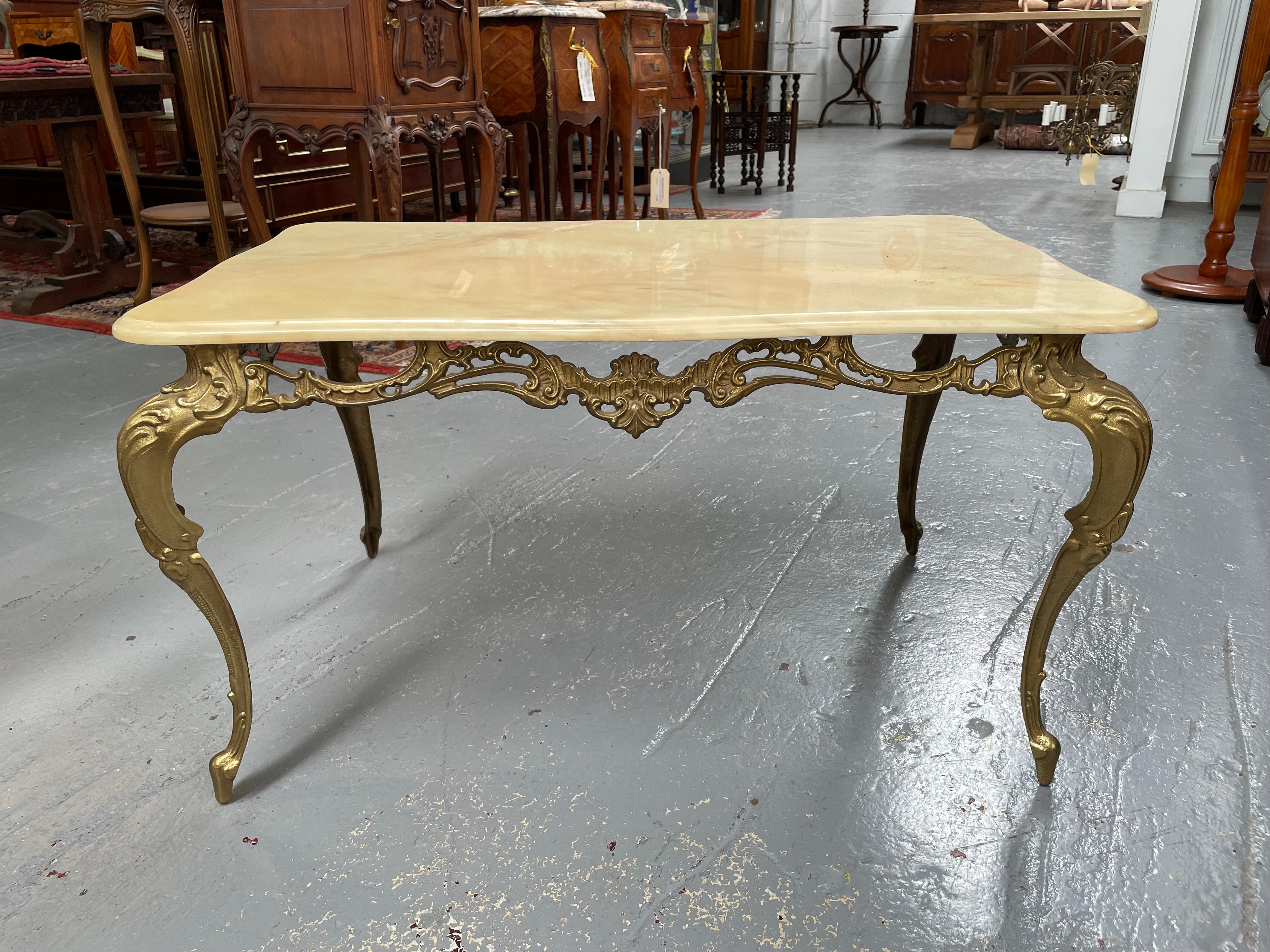 Vintage Italian Gilt Brass Coffee Table | Antique & Vintage | Moonee Ponds Antiques | Australia Wide Delivery