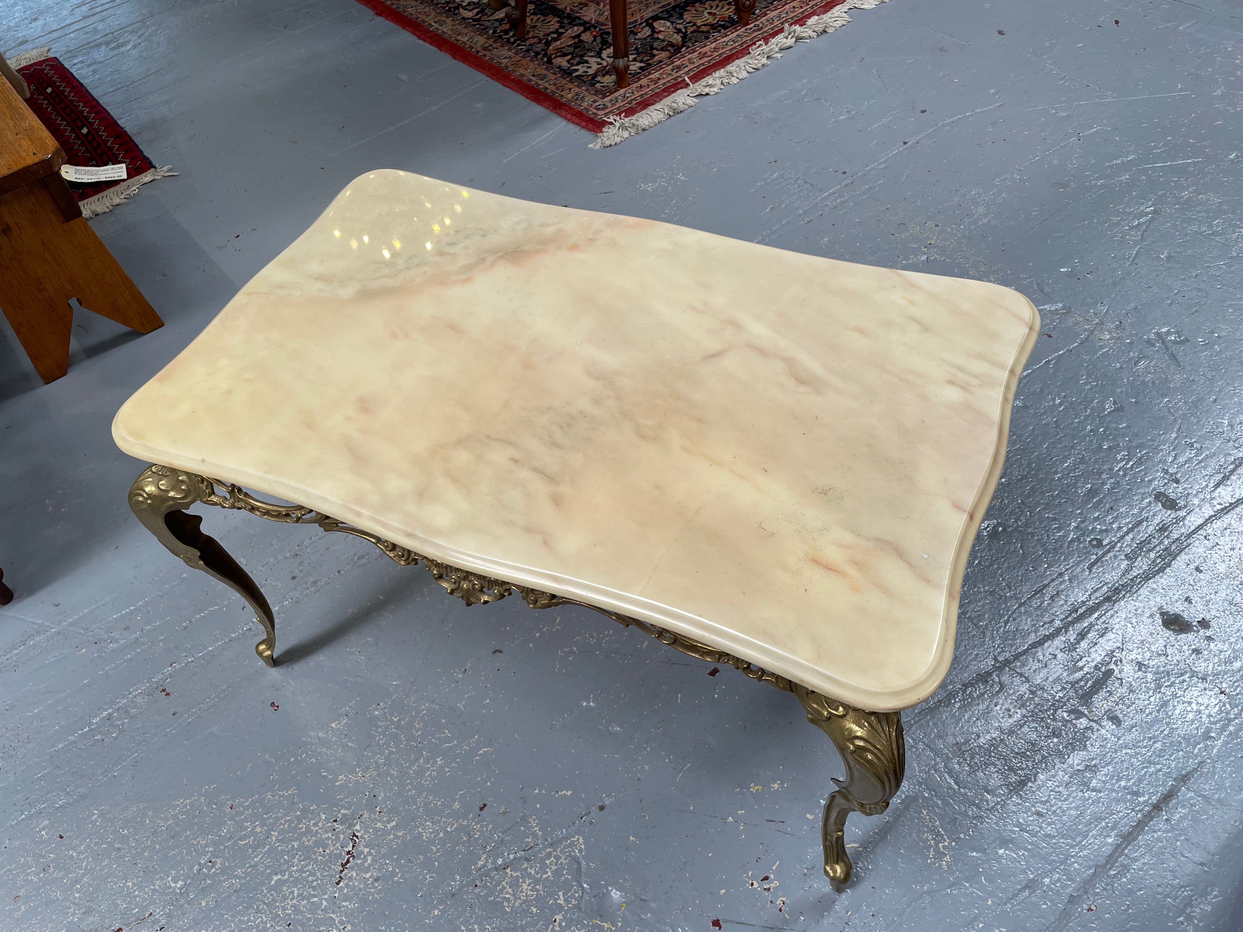 Vintage Italian Gilt Brass Coffee Table | Antique & Vintage | Moonee Ponds Antiques | Australia Wide Delivery