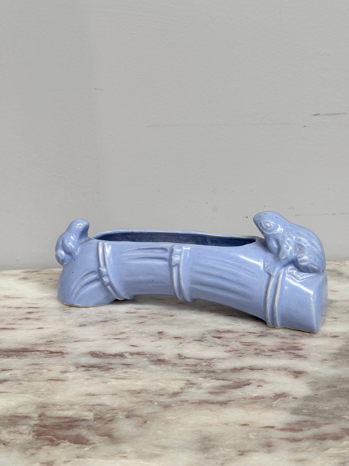 Lovely Vintage Pottery Frog Vase