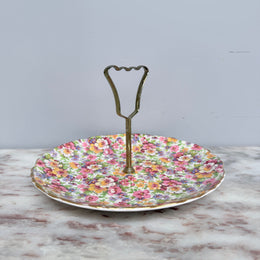 Vintage Old Foley Du Barry Sweets Plate/Stand