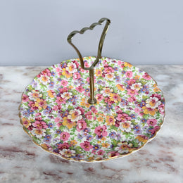 Vintage Old Foley Du Barry Sweets Plate/Stand