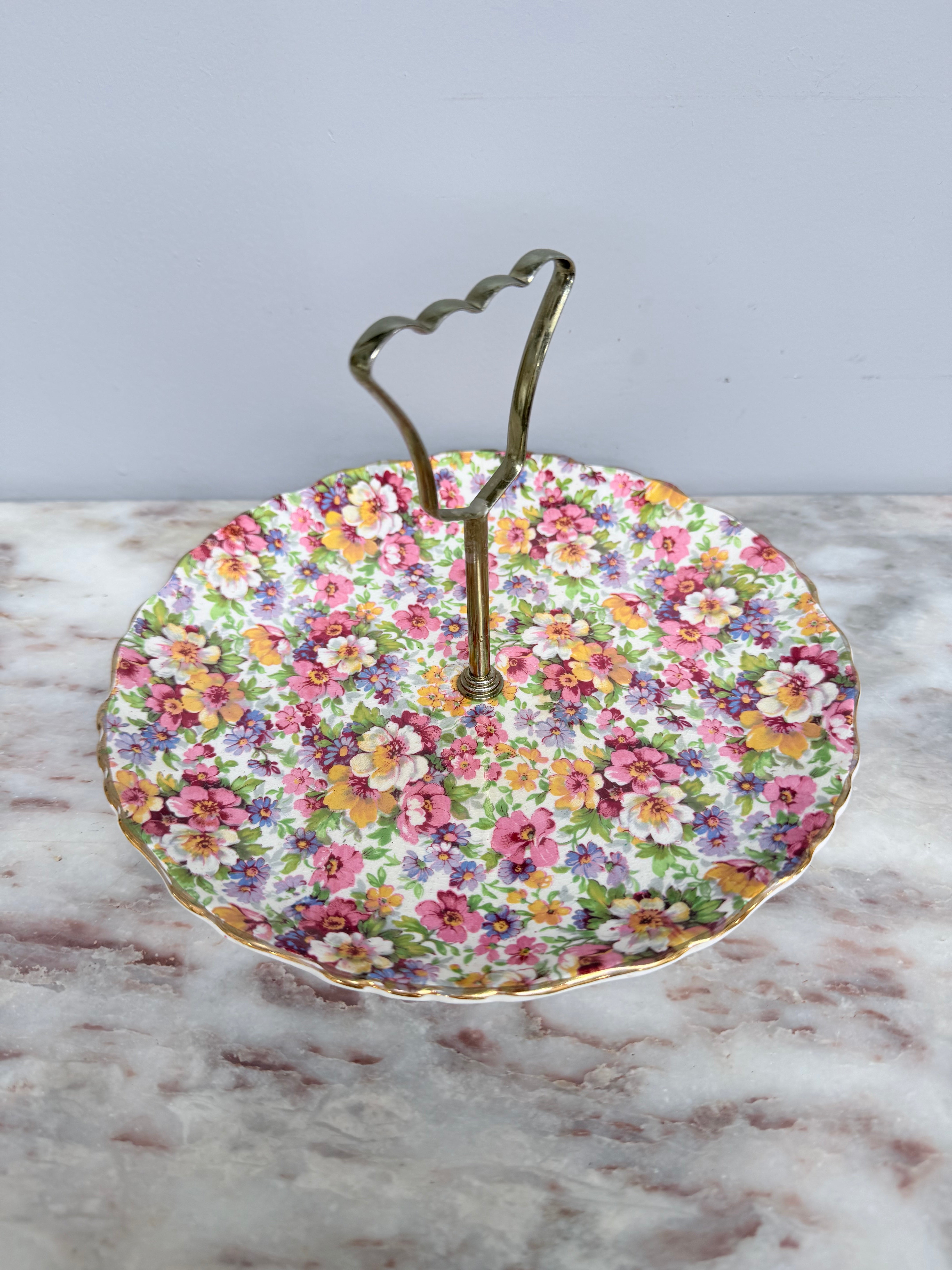Vintage Old Foley Du Barry Sweets Plate/Stand | Antique & Vintage | Moonee Ponds Antiques | Australia Wide Delivery