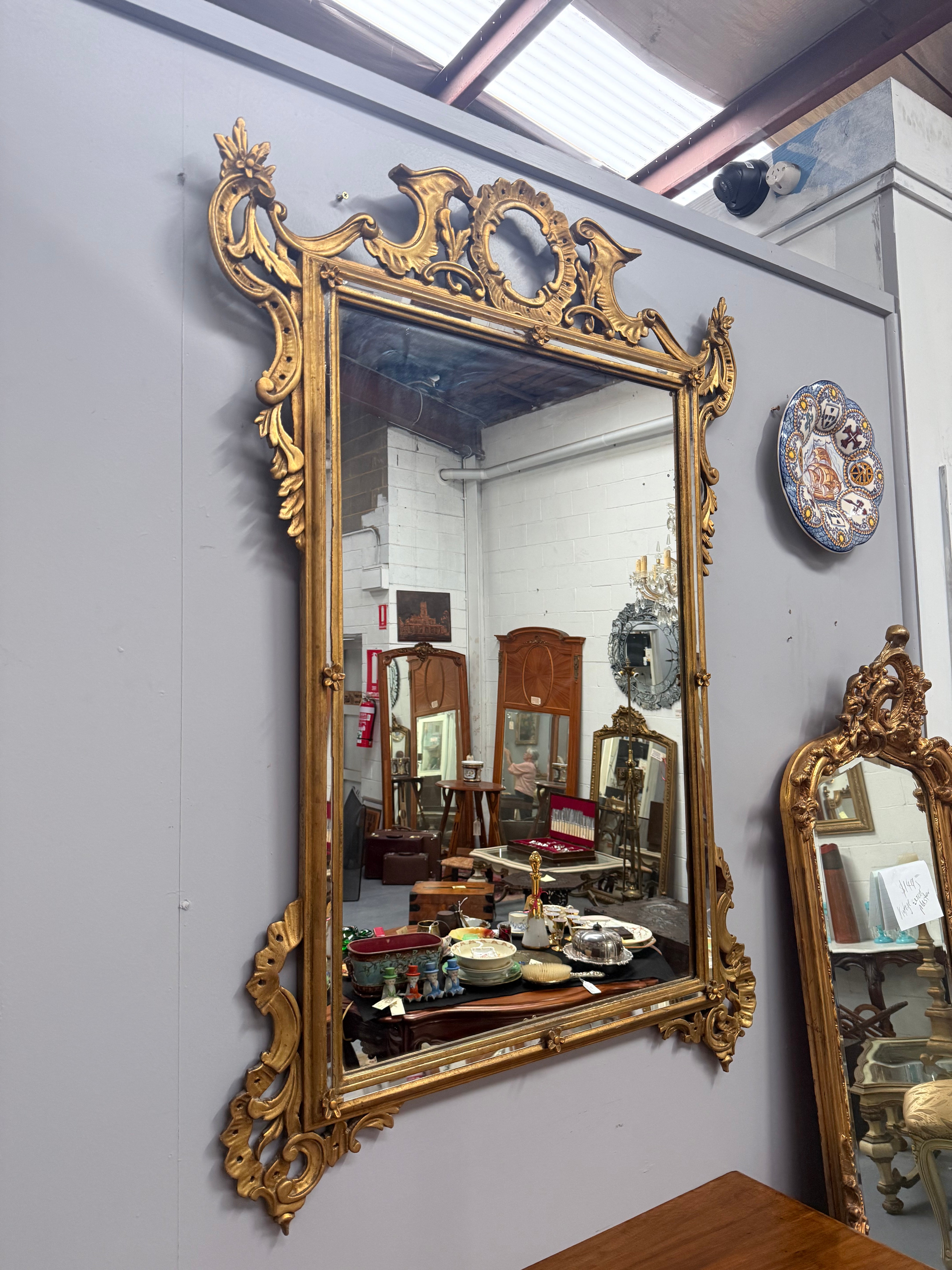 Antique Italian Rococo Influence Wall Mirror | Antique & Vintage | Moonee Ponds Antiques | Australia Wide