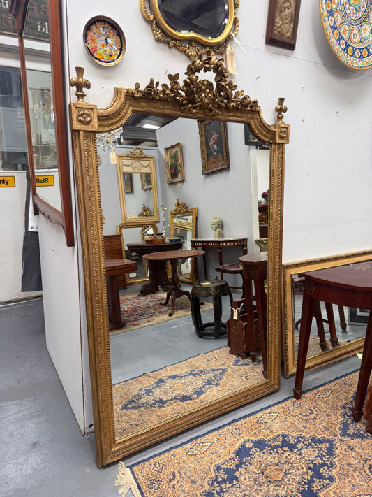 Napoleon III Era Large French Gilt Mirror
