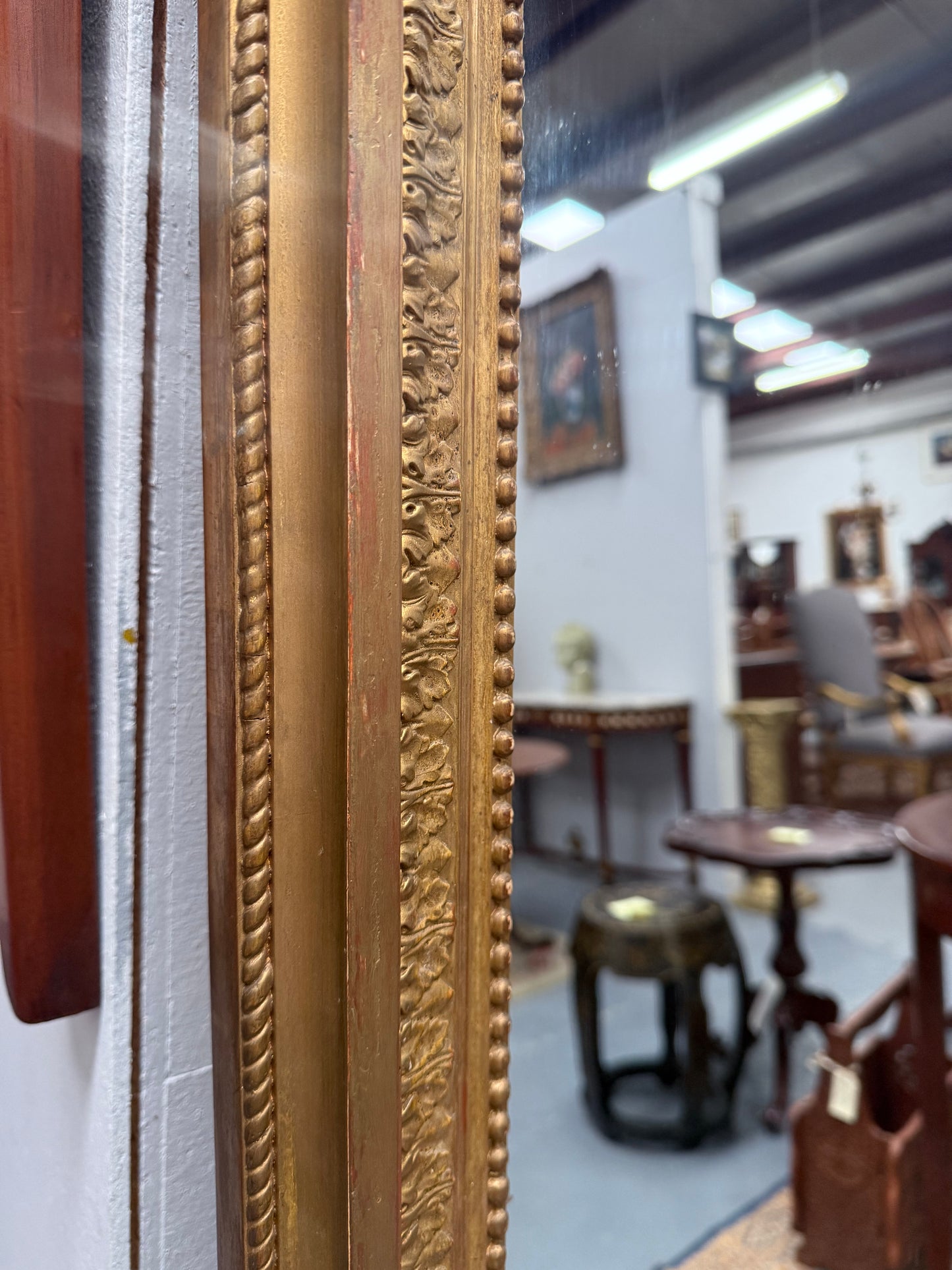 Napoleon III Era Large French Gilt Mirror