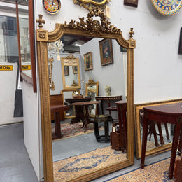 Napoleon III Era Large French Gilt Mirror