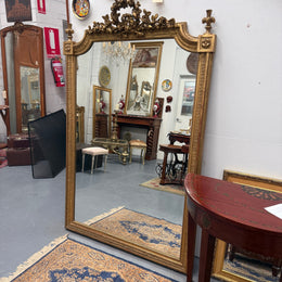 Napoleon III Era Large French Gilt Mirror