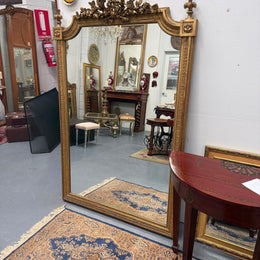 Napoleon III Era Large French Gilt Mirror