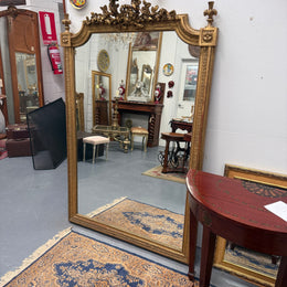 Napoleon III Era Large French Gilt Mirror