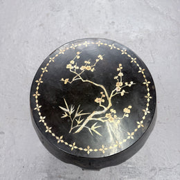 Vintage Oriental Mother of Pearl Side table/ Stool