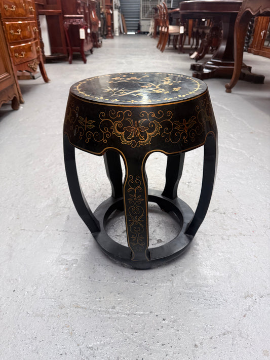 Vintage Oriental Mother of Pearl Side table/ Stool