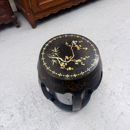 Vintage Oriental Mother of Pearl Side table/ Stool