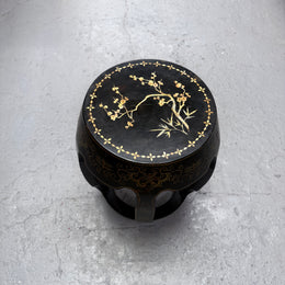 Vintage Oriental Mother of Pearl Side table/ Stool