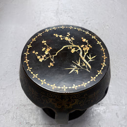 Vintage Oriental Mother of Pearl Side table/ Stool