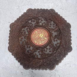 Hardwood Hand Carved Inlay Side Table