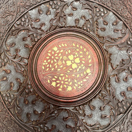 Hardwood Hand Carved Inlay Side Table