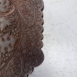 Hardwood Hand Carved Inlay Side Table