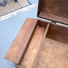 Vintage Campaign Style Travel Trunk