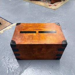 Vintage Campaign Style Travel Trunk