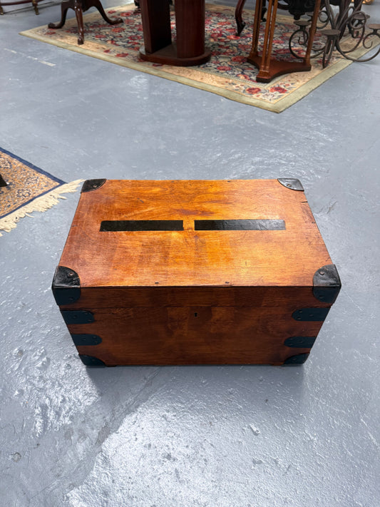 Vintage Campaign Style Travel Trunk