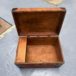 Vintage Campaign Style Travel Trunk