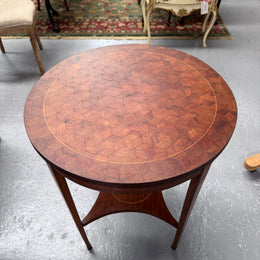 French Louis XVI Style Parquetry & Inlay Centre Table