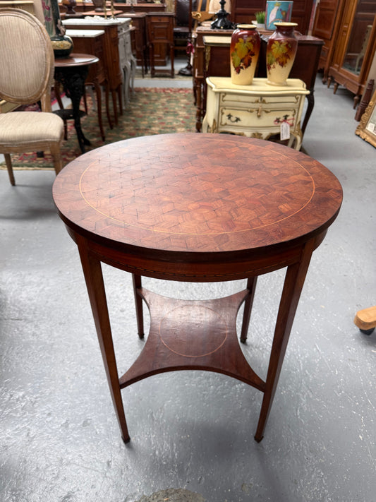 French Louis XVI Style Parquetry & Inlay Centre Table