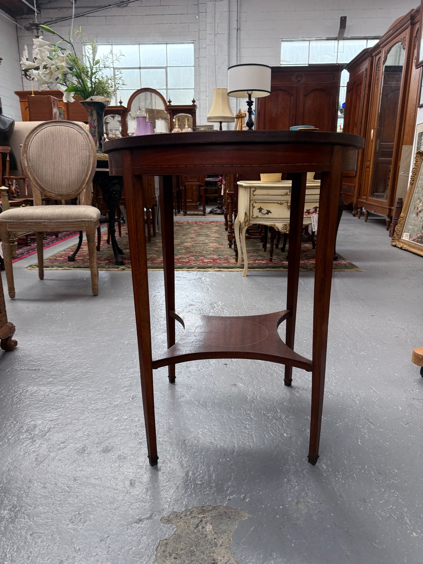 French Louis XVI Style Parquetry & Inlay Centre Table