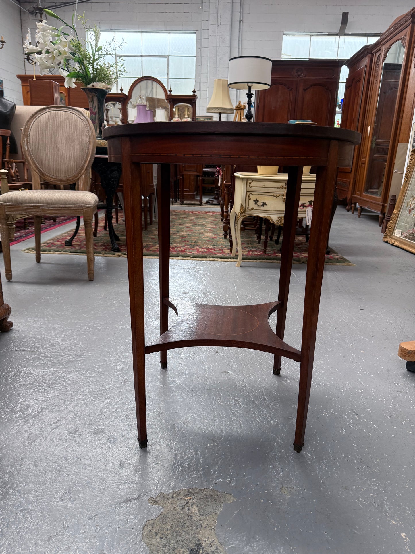 French Louis XVI Style Parquetry & Inlay Centre Table