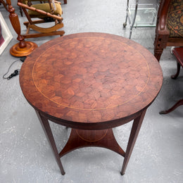 French Louis XVI Style Parquetry & Inlay Centre Table