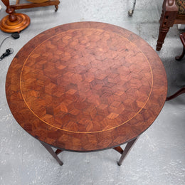 French Louis XVI Style Parquetry & Inlay Centre Table