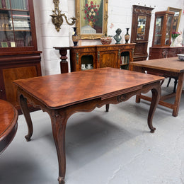 Louis XV Style Extention Parquetry Top Table