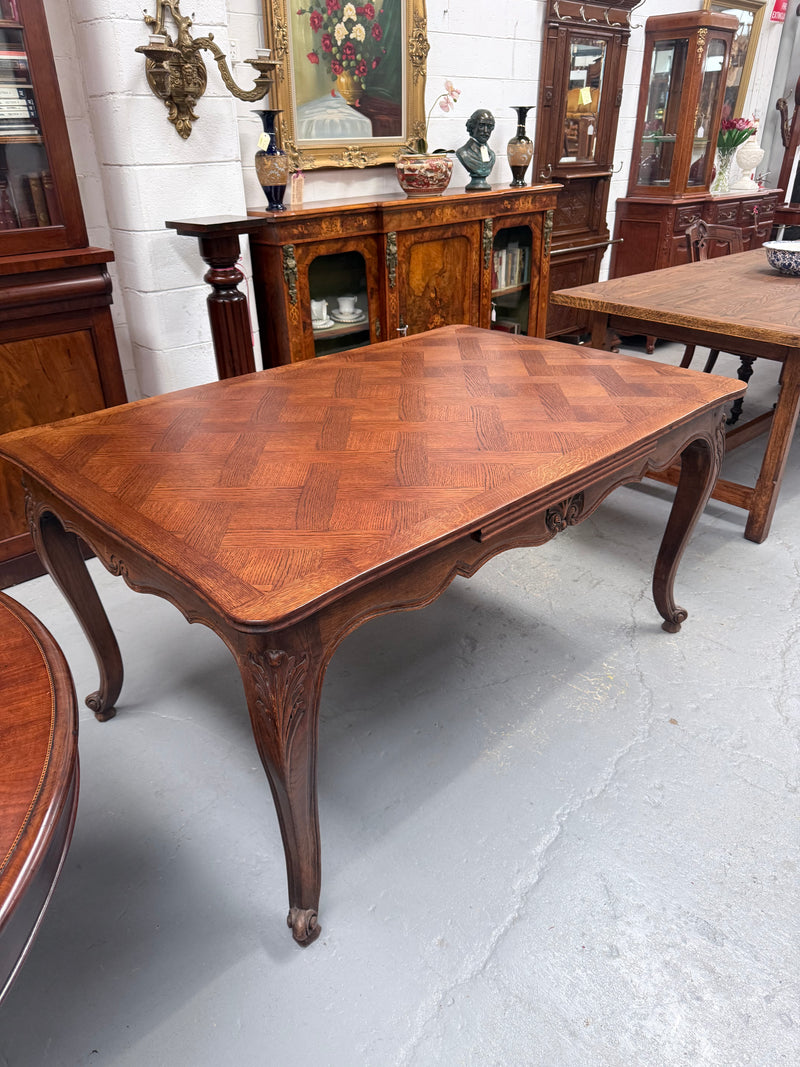 Louis XV Style Extention Parquetry Top Table