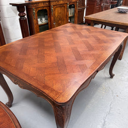 Louis XV Style Extention Parquetry Top Table