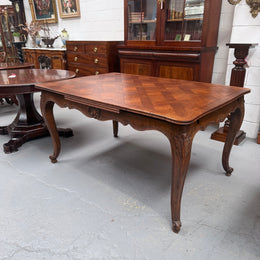Louis XV Style Extention Parquetry Top Table