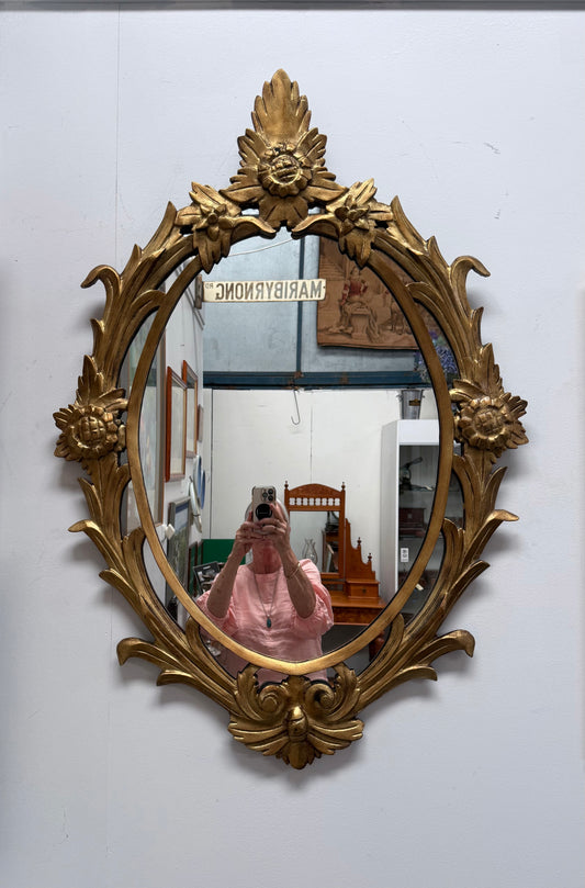Antique Napoleon III Style Gilt Mirror