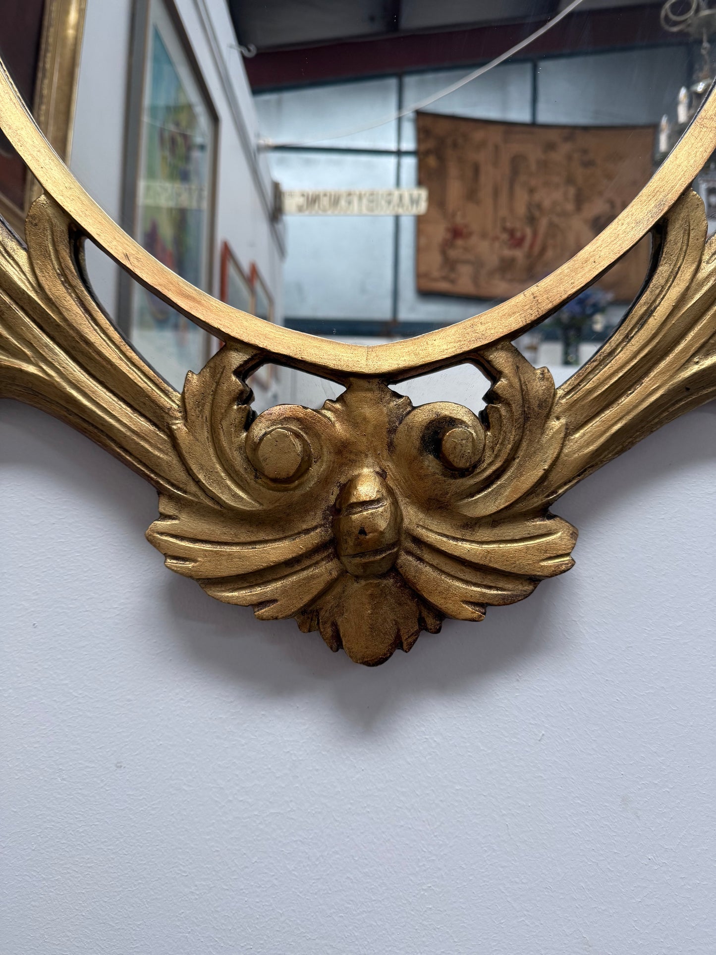 Antique Napoleon III Style Gilt Mirror