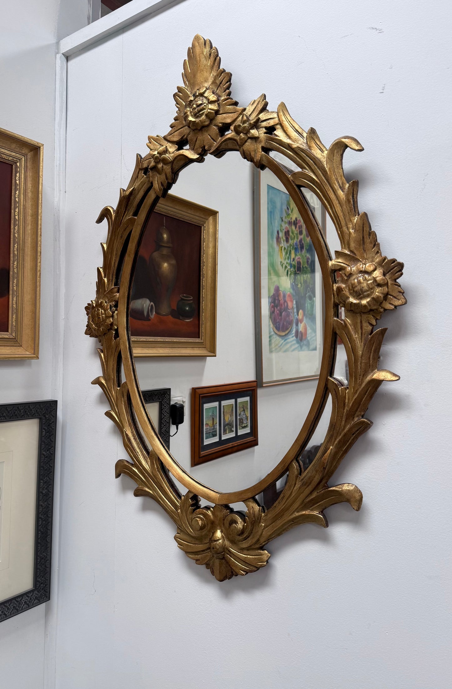 Antique Napoleon III Style Gilt Mirror