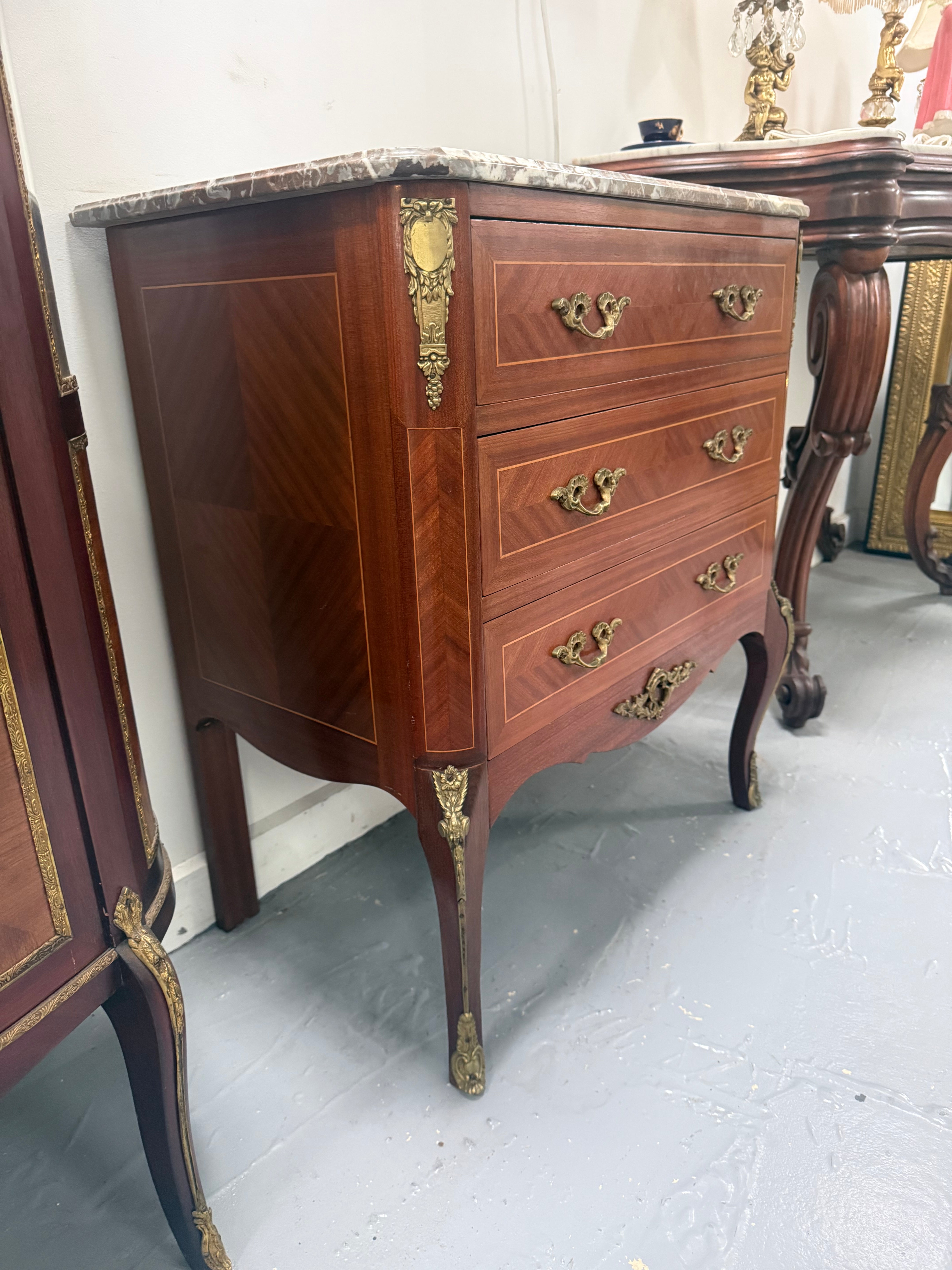 French Louis XV Style Marble Top Commode | Antique & Vintage | Moonee Ponds Antiques | Australia Wide