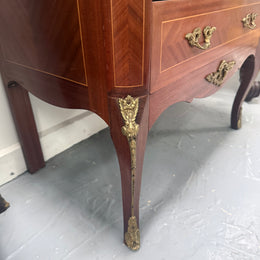 French Louis XV Style Marble Top Commode