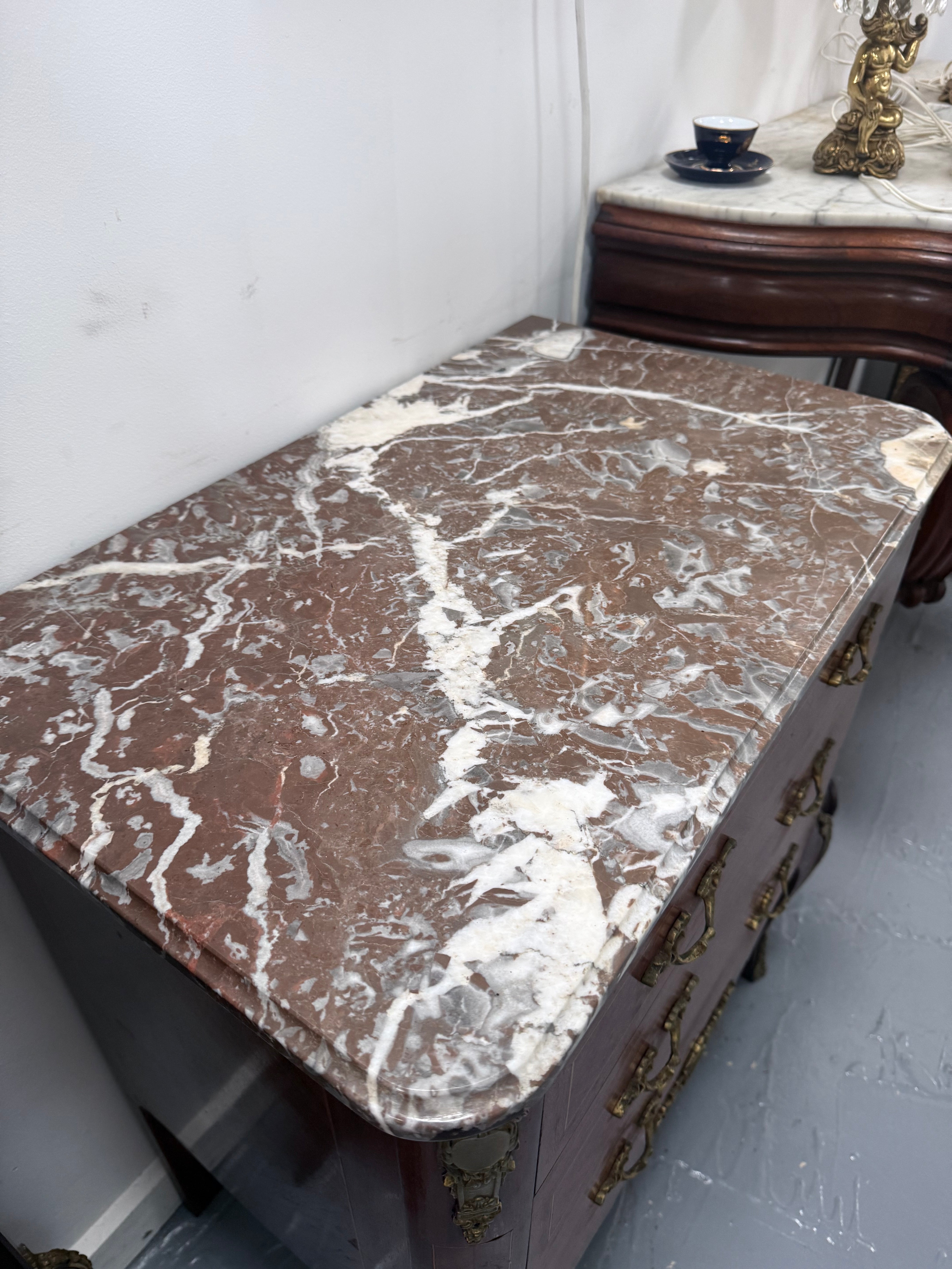 French Louis XV Style Marble Top Commode | Antique & Vintage | Moonee Ponds Antiques | Australia Wide
