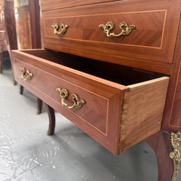 French Louis XV Style Marble Top Commode